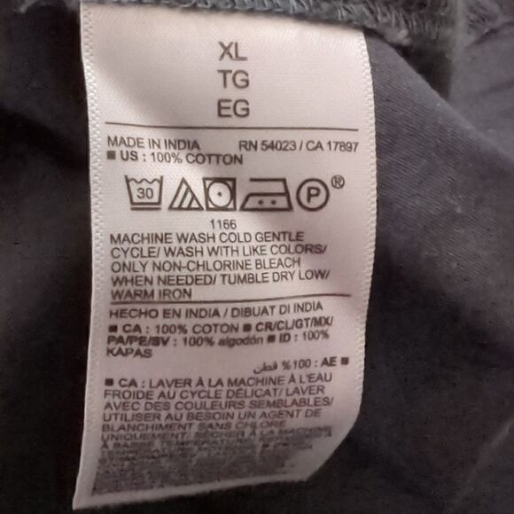 NWT Old Navy Charcoal Button Down Blouse - Picture 5 of 5